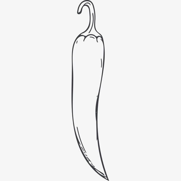 素描辣椒免抠
