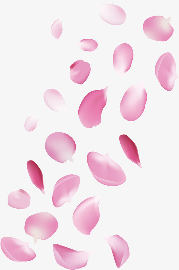 红色撒花免抠