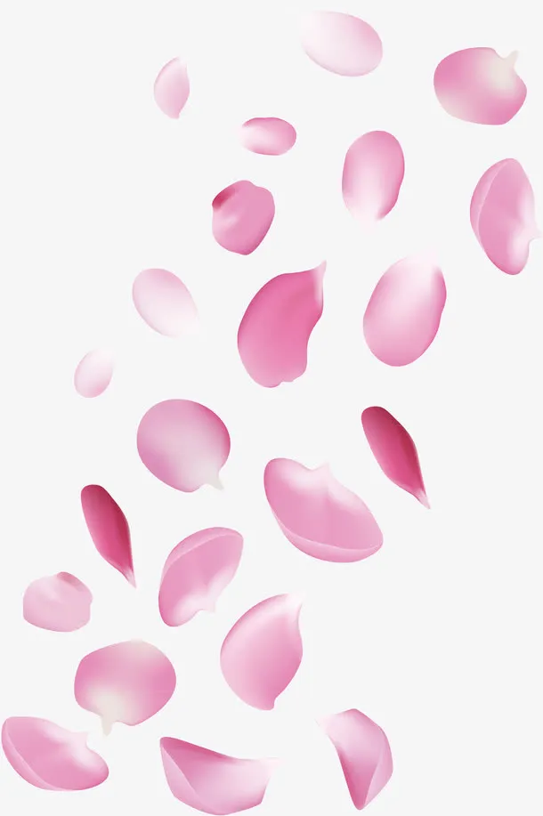 红色撒花免抠
