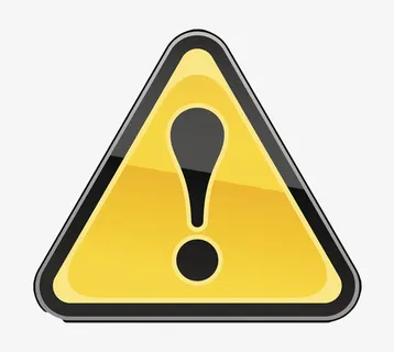 感叹号三角形黄色警告牌实物免抠