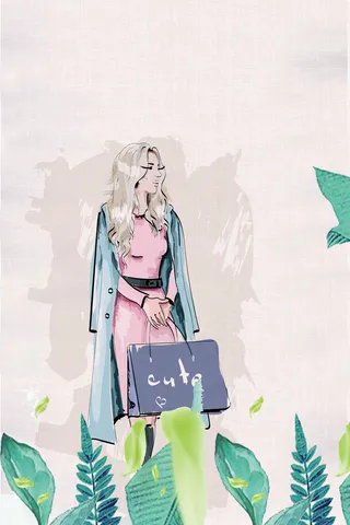 三八女神节手绘水彩海报高清