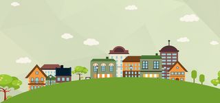 绿色矢量可爱海报banner高清