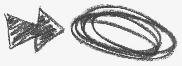 矢量圈箭头免抠