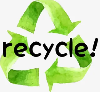 绿色循环利用图案免抠