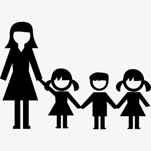 幼儿园孩子和老师图标免抠