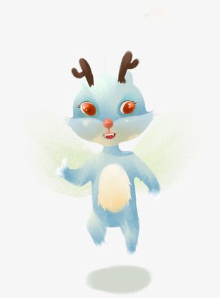 原创小精灵卡通插画免抠