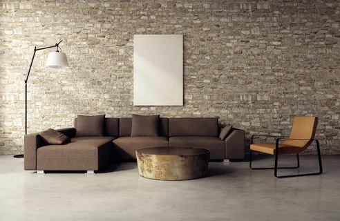 咖色复古时尚室内家居背景素材高清