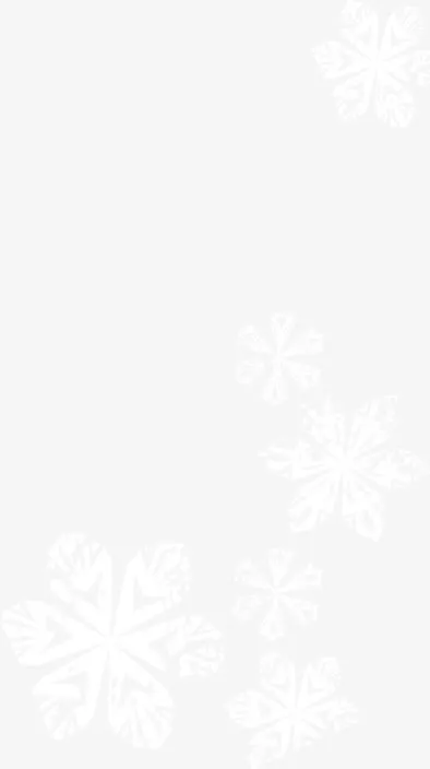 冬日雪花促销电商免抠