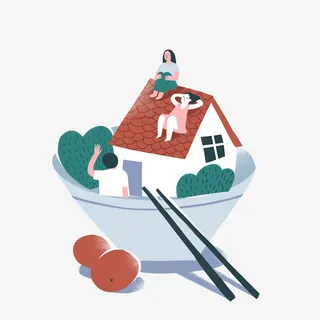 卡通离去的遗憾免抠