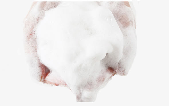 洗面奶白色泡沫免抠