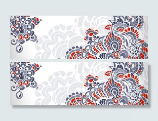 复古花纹背景高清