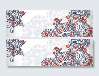 复古花纹背景高清