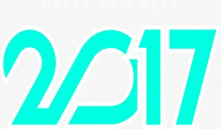 白色边框绿色2017免抠