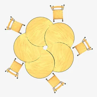 音乐室课桌摆放设计图免抠