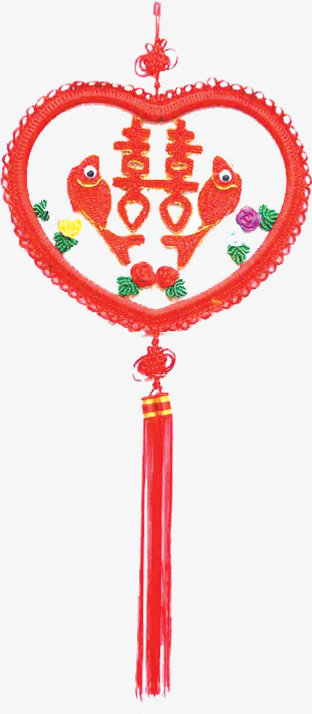 结婚挂件素材免抠