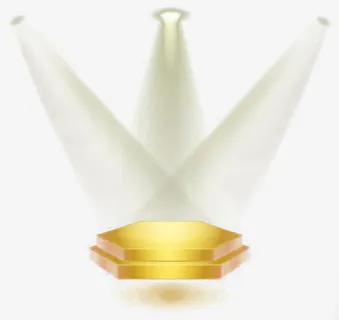 金色展示台免抠