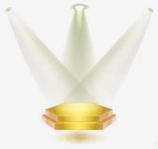 金色展示台免抠