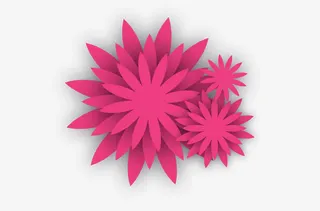 3D立体菊花纸雕免抠