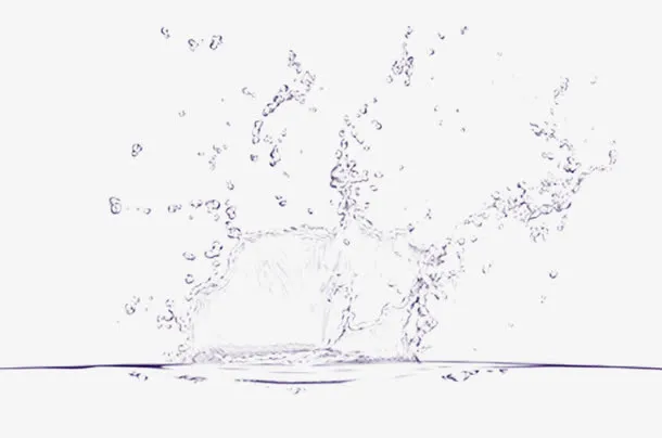 溅开的水图片素材免抠
