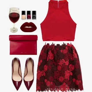 喜庆性感服装搭配免抠