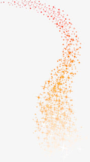 橙色弧形卡通星光医院免抠漂浮其他元素