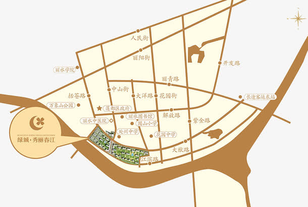 楼盘区位图免抠