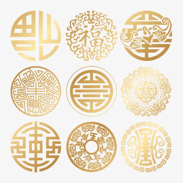 传统图案免抠
