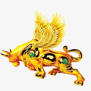带翅膀的金牛免抠