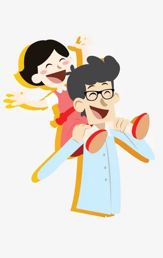 母亲节父爱的伟大免抠