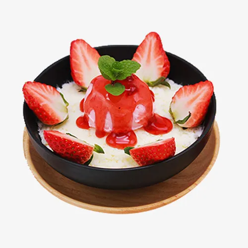 草莓甜点甜品免抠