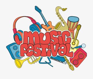 音乐节艺术字免抠