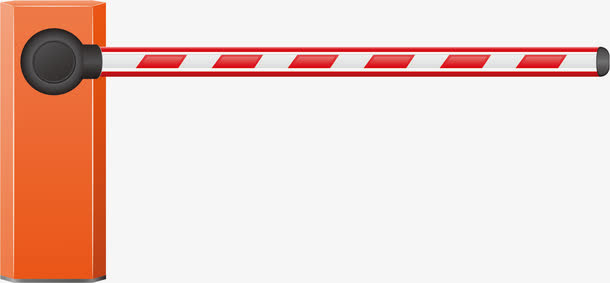 停车警告拦车器免抠