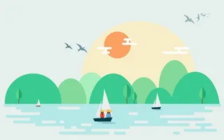 春游踏青海报背景模板高清