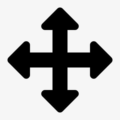 十字箭头光标图标免抠