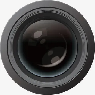 矢量黑色镜头免抠