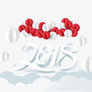 创意的新年海报设计免抠