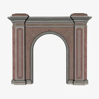 矢量手绘拱门免抠