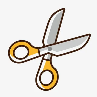 手绘剪刀免抠