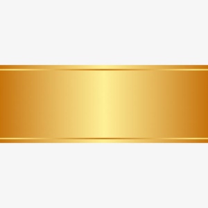 金色金属边条免抠手绘/卡通卡通元素