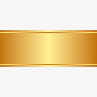 金色金属边条免抠手绘/卡通卡通元素