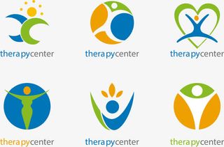 卡通运动logo矢量免抠