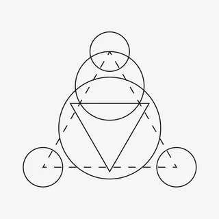 线性几何图案免抠