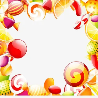 辣条彩色糖果免抠