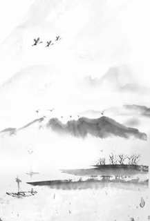 山水画设计图-风景图画高清