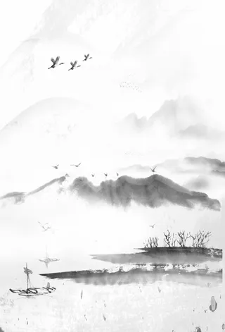 山水画设计图-风景图画高清