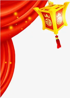 边角 灯笼 挂饰png免抠