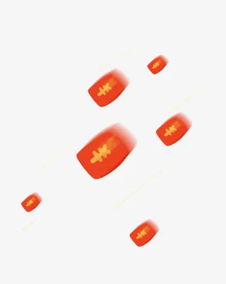 简约模糊红包免抠