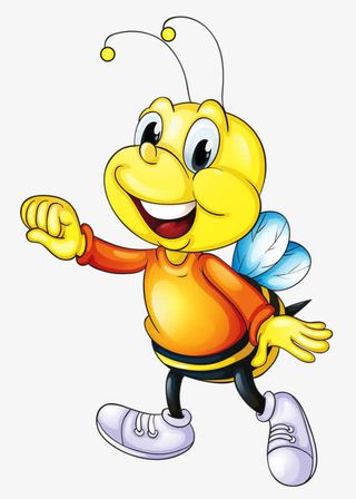 卡通黄色小蜜蜂免抠