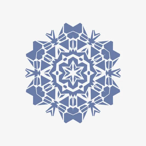鳞片雪雪花片状矢量包体积1免抠