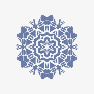 鳞片雪雪花片状矢量包体积1免抠